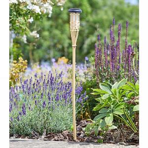 Smart Solar Bamboo Flaming Torch