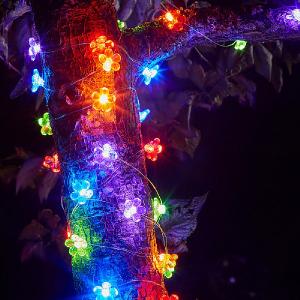 Smart Solar Flower Firefly String Lights Solar - (x30)