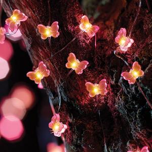 Smart Solar Butterfly Firefly String Lights Solar - (x30)