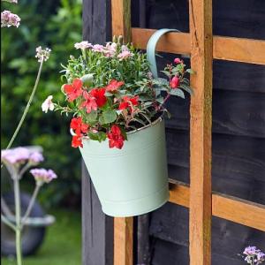 Smart Garden Fence & Balcony Hanging Pot - Sage - 6''