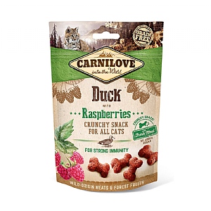 Carnilove Duck With Raspberries Cat Treats 50g