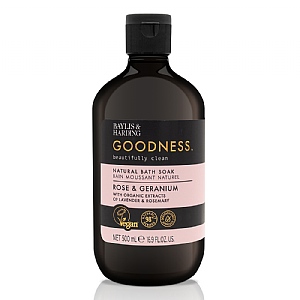 Baylis & Harding Goodness Rose & Geranium Natural Bath Soak 500ml