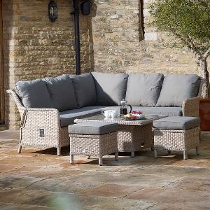 Bramblecrest Blenheim Mini Reclining Casual Dining Set with Adjustable Table