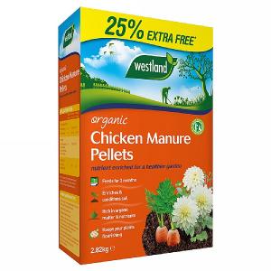 Westland Organic Chicken Manure Pellets 2.25kg + 25% Extra Free