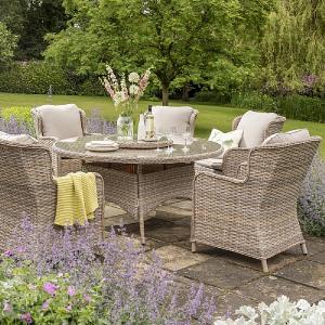 Norfolk Leisure Wroxham Large 6 Seater Round Set