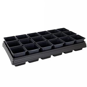 Plantpak Growing Tray with 18 Square Pots