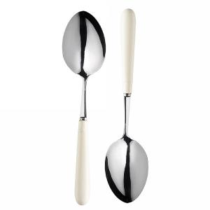 Mary Berry Set of 2 Ivory Serving Spoons