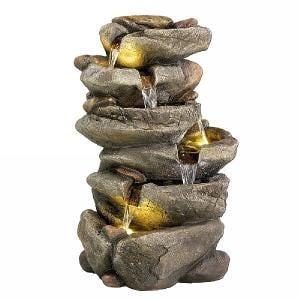 Kaemingk 6 Tier Rock Waterfall Feature 50.5cm