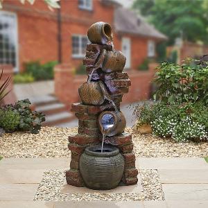 Kelkay Village Spring Water Feature with LED Lights