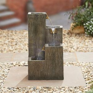 Kelkay Coastal Sleepers Water Feature with LED Lights