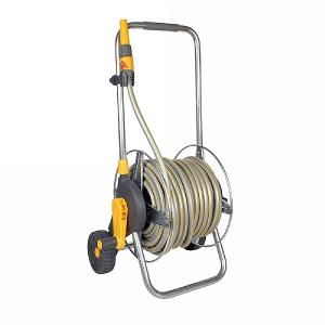 Hozelock Premium Metal Hose Cart with 50m Hose & Gun