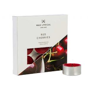 Wax Lyrical Made In England Red Cherries Set of 9 Tealights