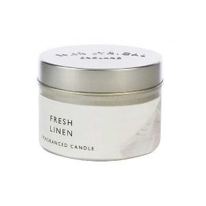 Wax Lyrical Made In England Fresh Linen Tin Candle