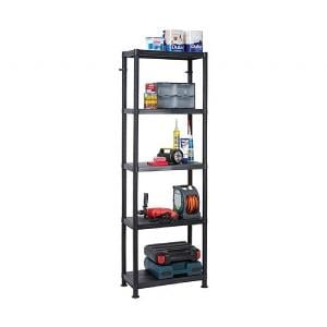 Garland Self Assembly Plastic Shelving 5 Shelf Unit 60 x 30 x 184cm