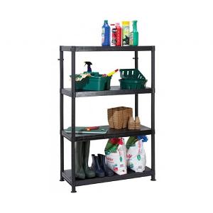 Garland Self Assembly Plastic Shelving 4 Shelf Unit 90 x 40 x 140cm