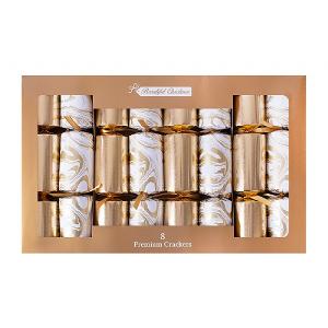 Premium Gold Marble Crackers (Pack of 8)