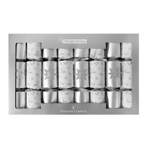 Premium Silver Star Crackers (Pack of 8)