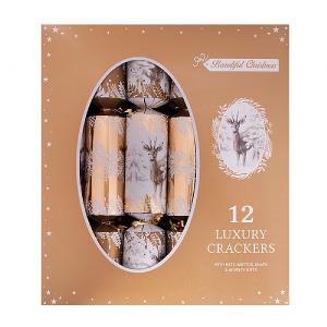 Luxury 14" Gold Deer Crackers (Pack of 12)