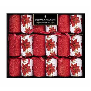 Deluxe Poinsettia Crackers (Pack of 6)