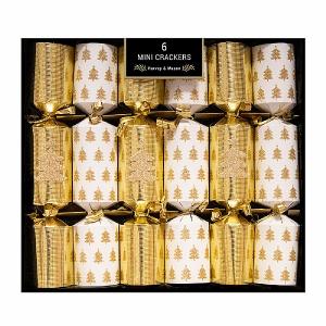 Mini 8.5" Gold Tree Crackers (Pack of 6)