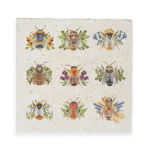 Kate of Kensington Bees Large Marble Platter