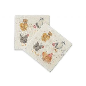 Kate of Kensington Hen Pals Marble Coasters (Set of 2)