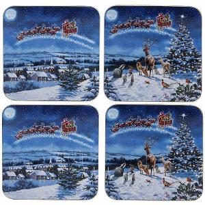 Macneil Set of 4 Magic of Christmas Coasters