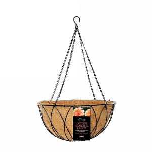 Tom Chambers Lattice 40cm Hanging Basket with WaterSave Liner