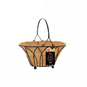 Tom Chambers Lattice 25cm Basket Planter with WaterSave Liner