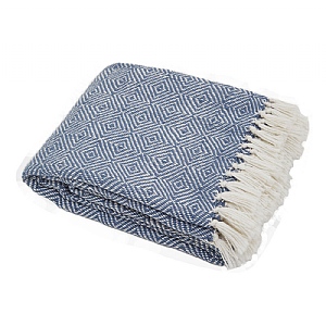 Weaver Green Diamond Blanket Navy