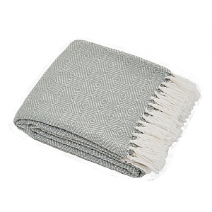 Weaver Green Diamond Blanket Dove Grey