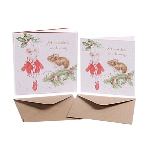 Wrendale 'Not A Creature Was Stirring' Mouse Christmas Card Box Set