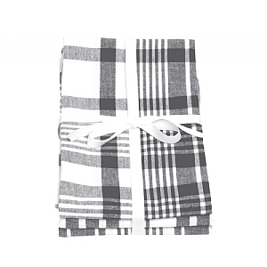 Dexam Love Colour  XL Set of 3 Tea Towels - Slate Grey