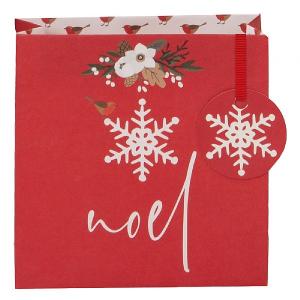 Glick Stephanie Dyment Red Noel Small Gift Bag