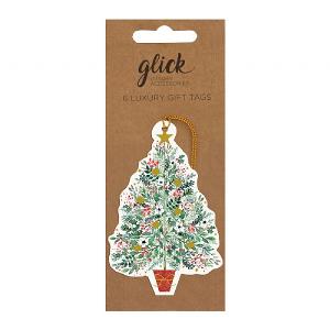 Glick Spruce Die Cut Gift Tag (Pack of 6)