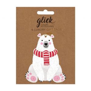 Glick Polar Bear Gift Tag (Pack of 6)