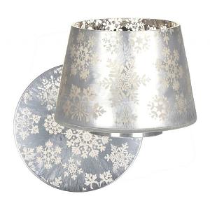 Yankee Candle Snowflake Frosted Large Shade & Tray