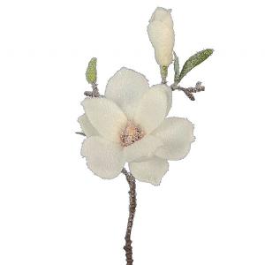 Floralsilk Snowfall Magnolia Pick