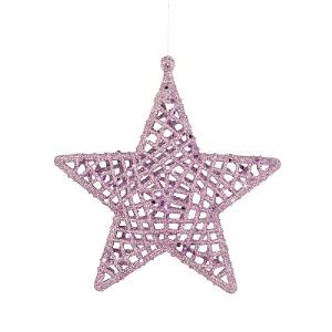 Floralsilk Lilac Glitter Star Hanger