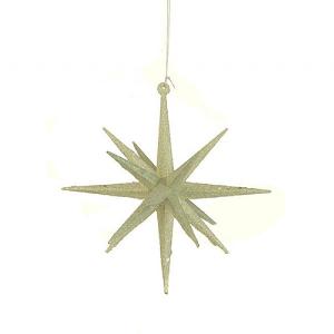 Floralsilk White Sparkle 3D Star Hanger