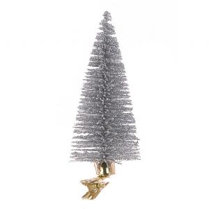 Floralsilk Silver Christmas Tree Clip