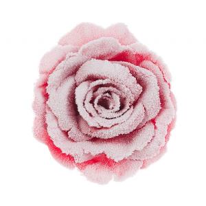 Floralsilk Red Snowy Rose Clip