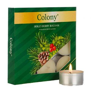 Colony Hollyberry Balsam Tealights (Box of 9)