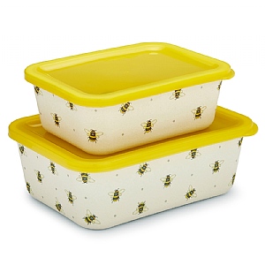 Cooksmart Bumble Bees Bamboo Storage Box