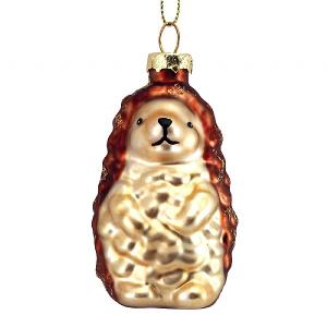 Gisela Graham Painted Glass Hedgehog Decoration
