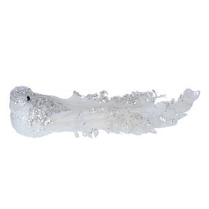 Gisela Graham Glittered Feather Bird Clip