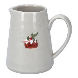 Gisela Graham Ceramic Mini Jug with Plum Pudding