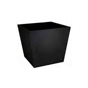 Stewart Garden 48cm Basalt Low Square Planter - Black