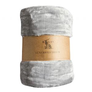 Kilburn & Scott Maximus Fleece Throw 150x210cm Silver