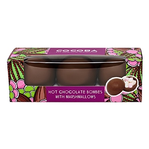 Cocoba Milk Hot Choc Bombes 3 Pack 150g